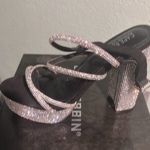 Rhinstone Heel- Black